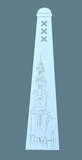 Spiegel Amsterdammertje 50cm en 98cm